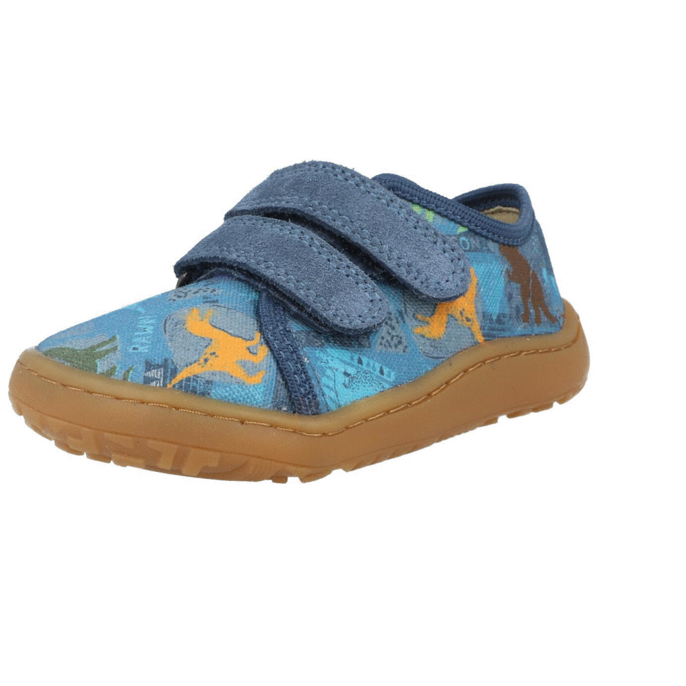 Froddo Barefoot Canvas Denim Dinosaur G170044015