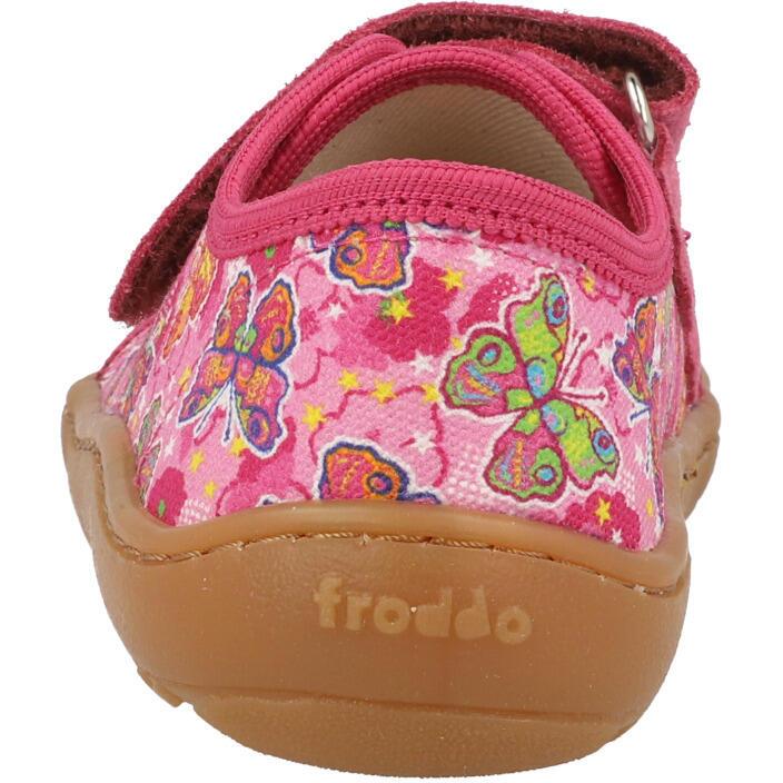 Froddo Barefoot Canvas Fuschia Butterfly G170044011