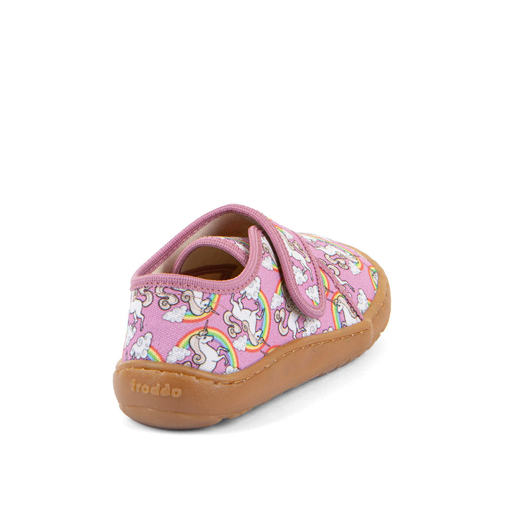 Froddo Barefoot Slippers White Pink Unicorn G170043811