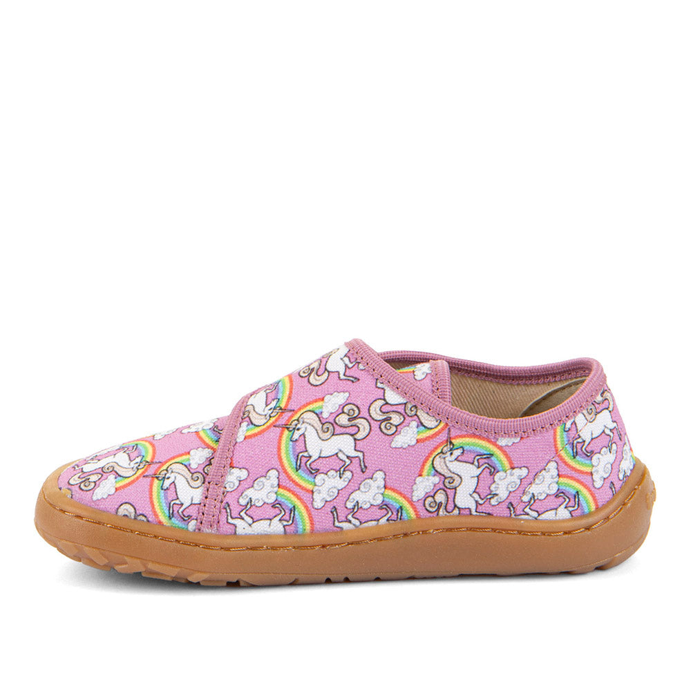 Froddo Barefoot Slippers White Pink Unicorn G170043811