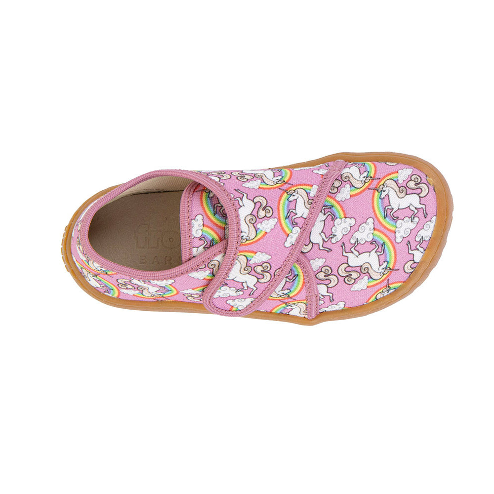 Froddo Barefoot Slippers White Pink Unicorn G170043811